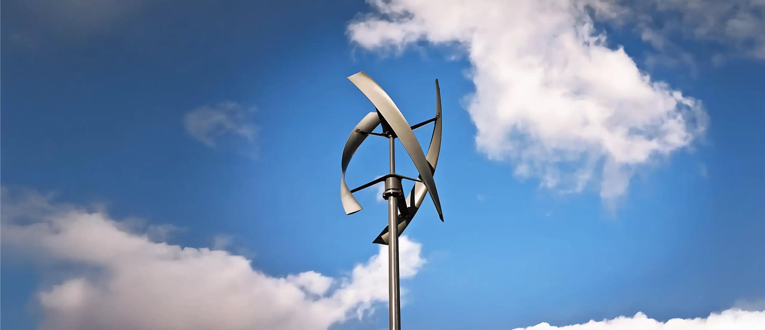 Helical Vertical Axis Wind Turbine (Helical VAWT) close-up