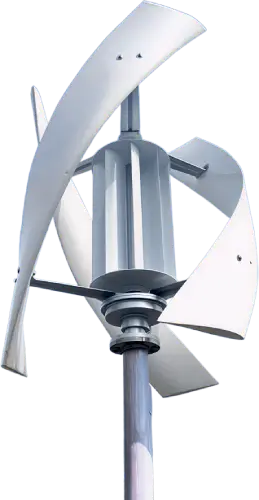 پره های توربین بادی مارپیچی (Helical VAWT) از نمای نزدیک